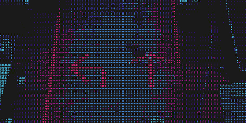 Abstract drifting strata pattern