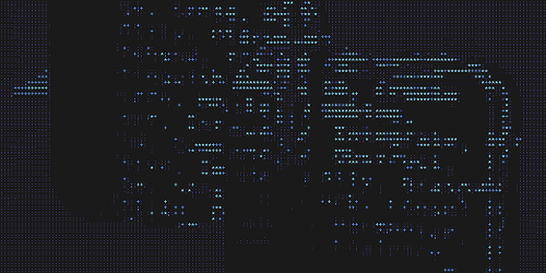 Abstract helix-style AI signal animation