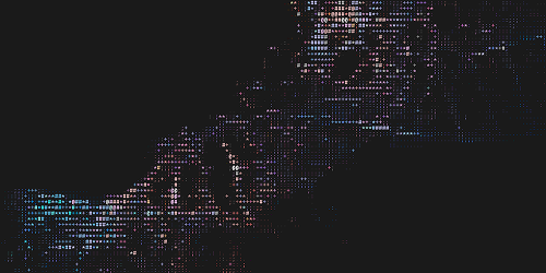 Abstract uncertainty ripple pattern