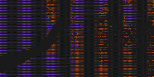 Abstract layered drift pattern